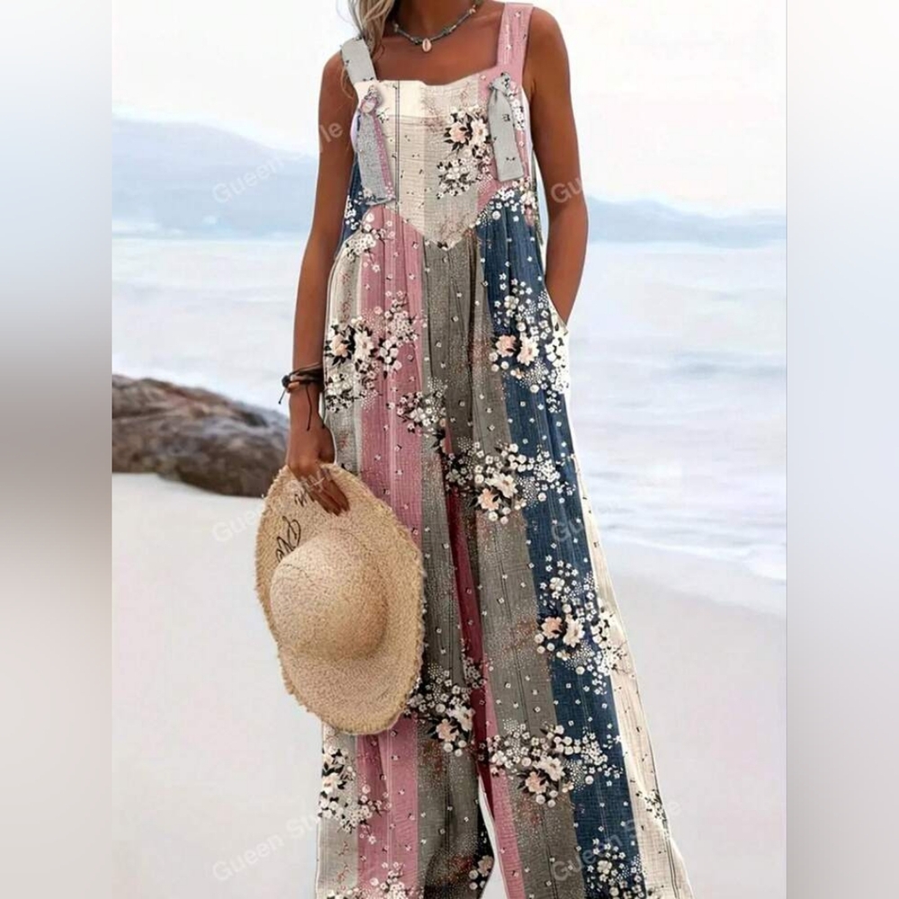Floral Patchwork Jumpsuit